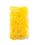 100 Stück + 5 S-Clips Elastiplay-Bänder gelb - Bild 2