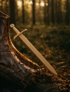 Schwert Edler Ritter, Buche massiv, ungeölt/natur, Premium - Bild 4