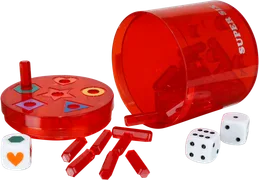 SUPER SIX "Family" ABS Rot, 10+Ø10cm, Beidseitig bespielbar! - Bild 2