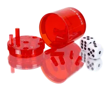 SUPER SIX "Travel" aus ABS - Rot, 5cm + Ø 5cm, Reisespiel - Bild 7