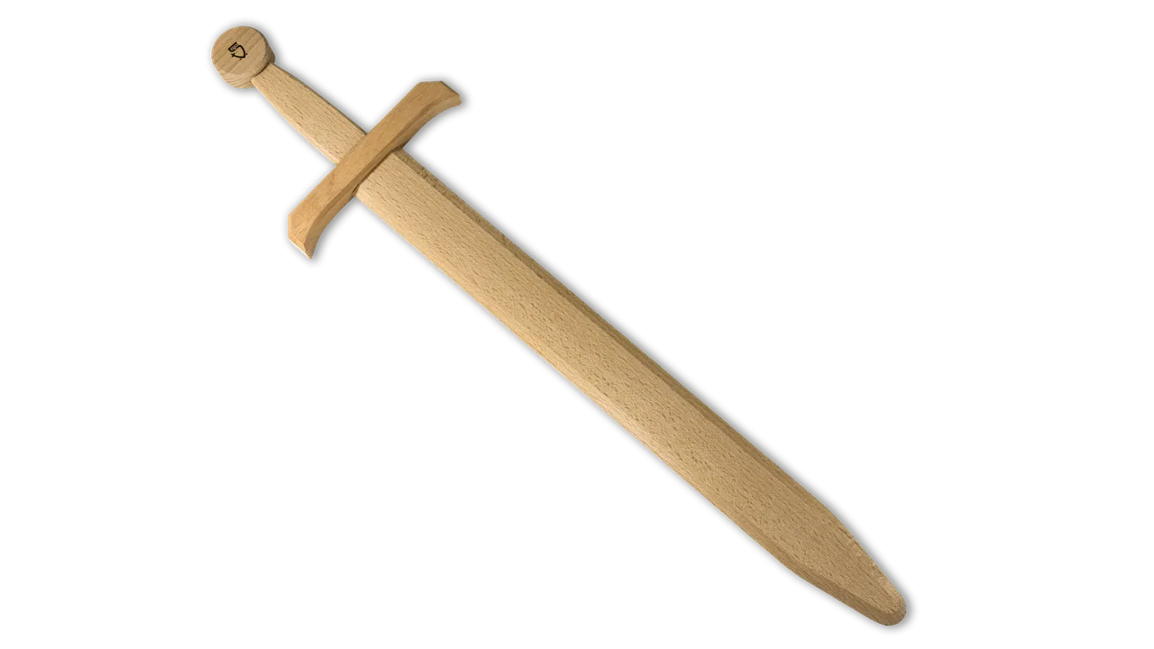 Schwert Edler Ritter, Buche massiv, ungeölt/natur, Premium - Bild 1