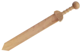 Römer-Schwert Gladius, Buche geölt,mit gedrechseltem Griff - Bild 3