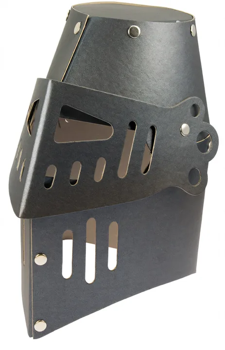 Ritterhelm schwarz, stabiler Karton - Bild 1