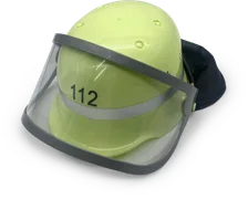 Feuerwehr-Helm (original dt.) mit Klappvisier - Bild 3