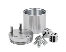 SUPER SIX "Travel" Alu, Silber, Premium, 5+Ø5cm, Reisespiel - Bild 1