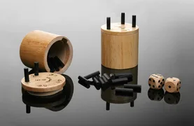 SUPER SIX "Travel" aus HOLZ, 5cm+ Ø 5cm, Premium, Reisespiel - Bild 3