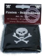 Piraten Kinder-Schweißband, bestickt 6x6cm
