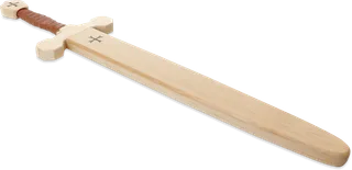 Templer Schwert Set m Holzhülle, Birk/Erle 60cm, braune Wickel. - Bild 6