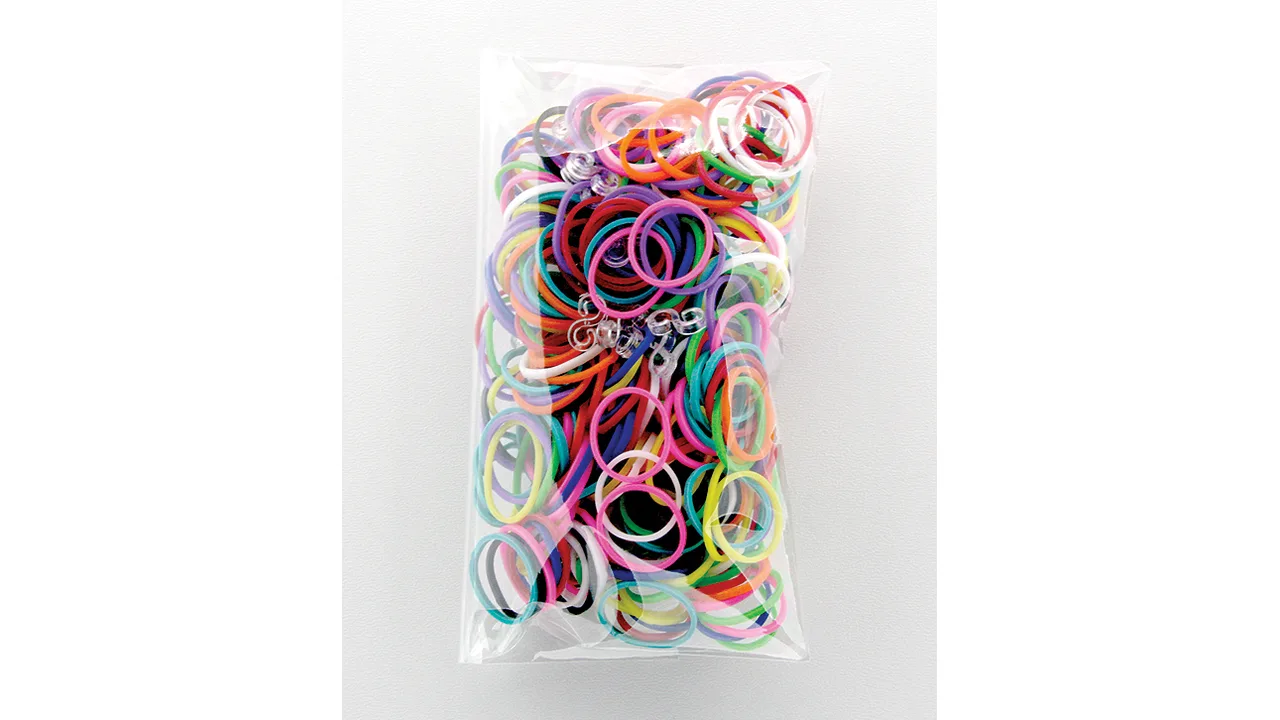 300 Stück + 12 S-Clips Elastiplay-Bänder multicolor - Bild 1