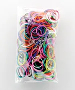 300 Stück + 12 S-Clips Elastiplay-Bänder multicolor - Bild 1