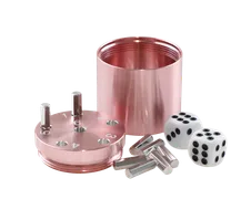 SUPER SIX "Travel" Alu, Roségold Premium, 5+Ø5cm, Reisespiel - Bild 1