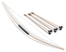 Kinder-Bogen aus Eschenholz  ca.114cm +3x 1202 Pfeile - Bild 1