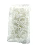 300 Stück + 12 S-Clips Elastiplay-Bänder weiss - Bild 1