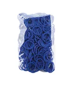 300 Stück + 12 S-Clips Elastiplay-Bänder navyblau - Bild 1