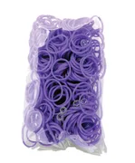 100 Stück + 5 S-Clips Elastiplay-Bänder violett - Bild 2