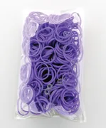 100 Stück + 5 S-Clips Elastiplay-Bänder violett - Bild 1