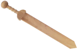 Römer-Schwert Gladius, Buche geölt,mit gedrechseltem Griff - Bild 1