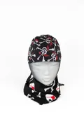 Piraten-Bandana mit Totenköpfen, schwarz/weiß/rot - Bild 1
