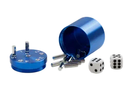 SUPER SIX "Travel" Alu, Blau Premium, 5+Ø5cm, Reisespiel - Bild 2