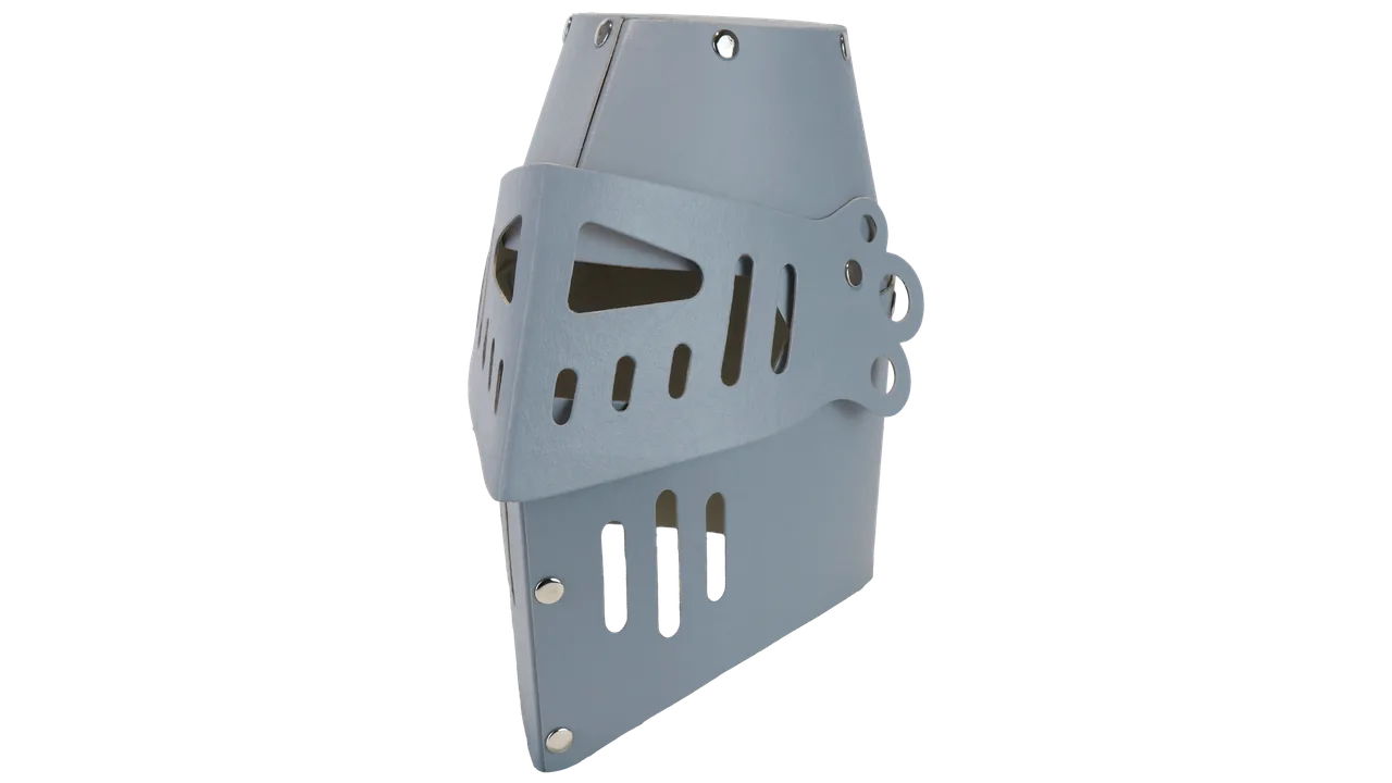 Ritterhelm silber, stabiler Karton - Bild 1