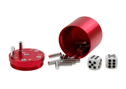 SUPER SIX "Travel" Alu, Rot Premium, 5+Ø5cm, Reisespiel - Bild 2