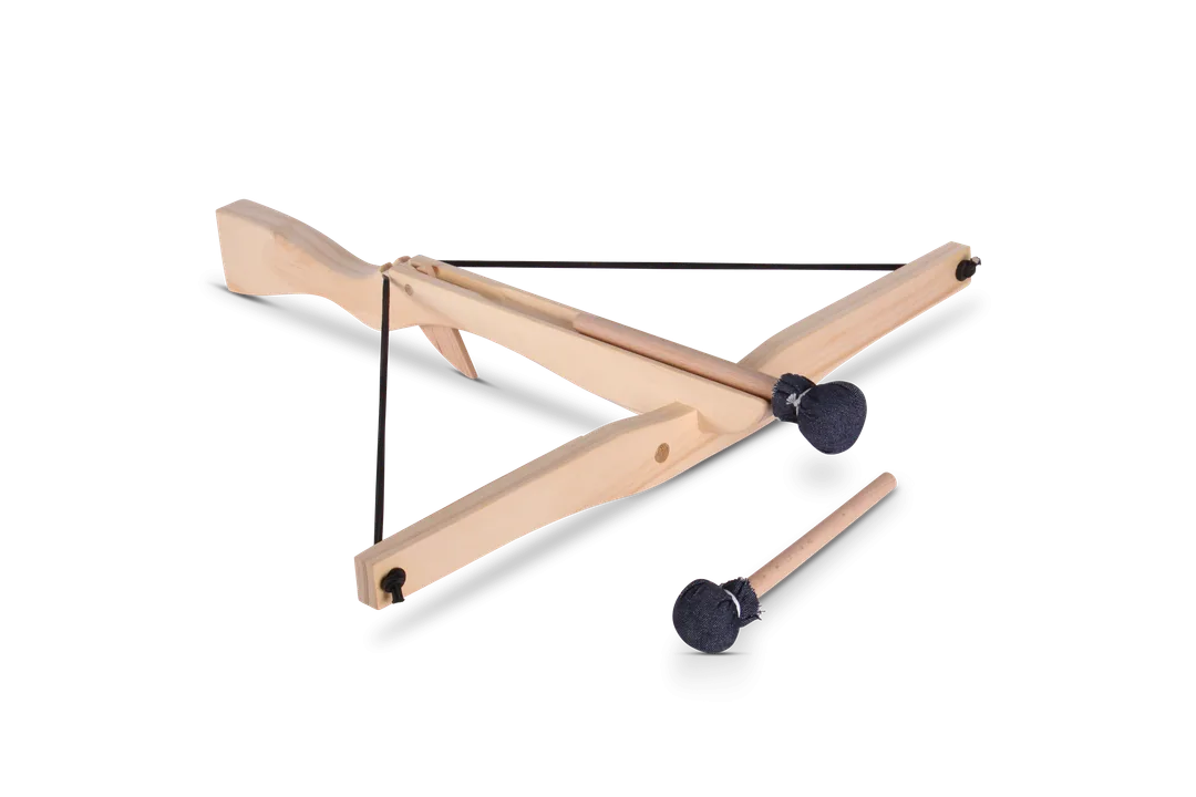 Kinder-Armbrust Voll-Holz, +2 gepolsterte Pfeile + 1 Korken - Bild 1