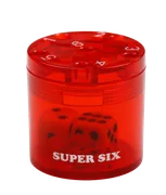 SUPER SIX 3er-SET "Travel" aus ABS - Rot, Blau & Schwarz, 5cm+ Ø 5cm, Reisespiel - Bild 4