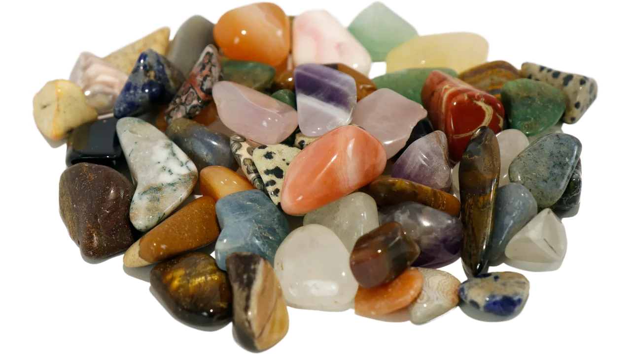 Echte Halbedelsteine A-Qualität, ca 150 g im Beutel, 15-35mm - Bild 1