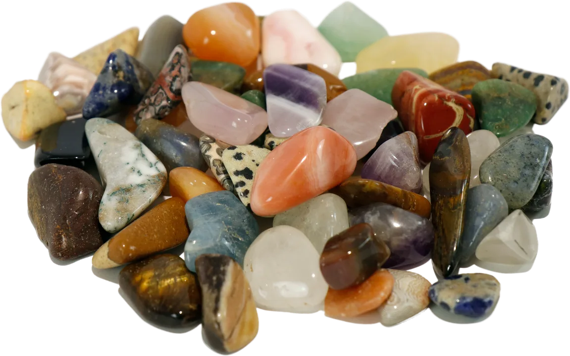 Echte Halbedelsteine A-Qualität, ca 150 g im Beutel, 15-35mm - Bild 1