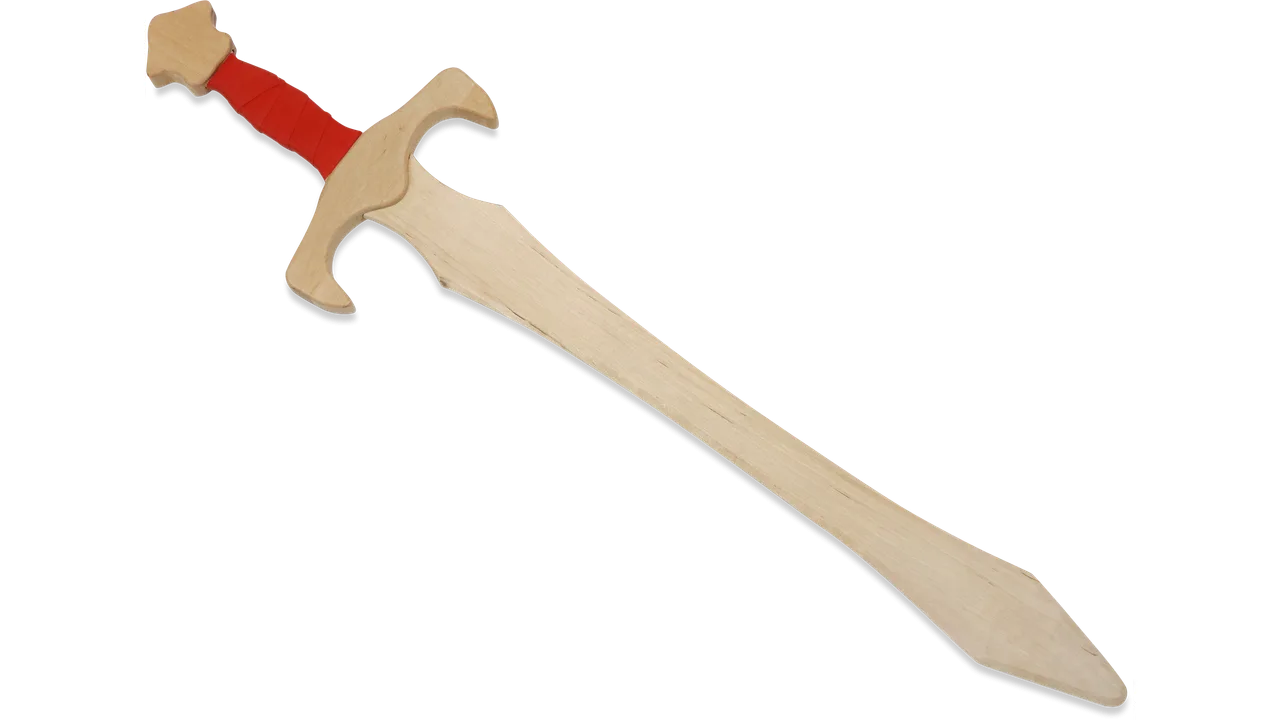 Langschwert 'Sigismund', Birke, 68cm,rote Wickelung - Bild 1