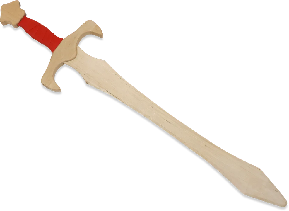 Langschwert 'Sigismund', Birke, 68cm,rote Wickelung - Bild 1