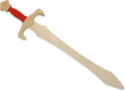 Langschwert 'Sigismund', Birke, 68cm,rote Wickelung - Bild 1