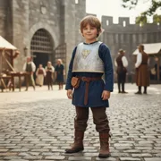 Brustpanzer Adler mit Gurten, 32x31 cm, Silber/Gold - Bild 2