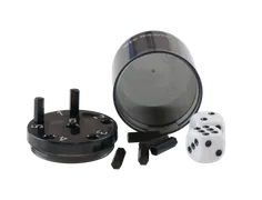 SUPER SIX "Travel" aus ABS - Schwarz, 5cm+ Ø 5cm, Reisespiel - Bild 4