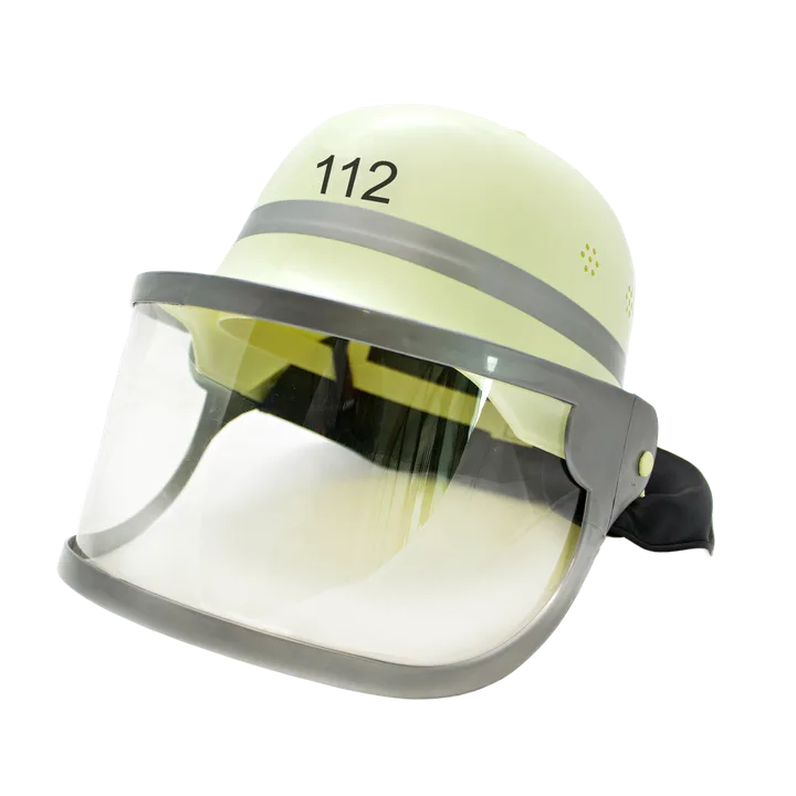 Feuerwehr-Helm (original dt.) mit Klappvisier - Bild 1