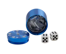 SUPER SIX "Travel" Alu, Blau Premium, 5+Ø5cm, Reisespiel - Bild 4