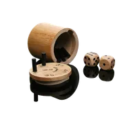 SUPER SIX "Travel" aus HOLZ, 5cm+ Ø 5cm, Premium, Reisespiel - Bild 2