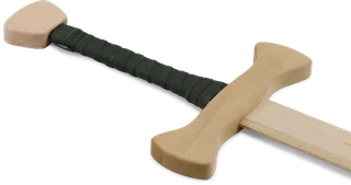 Zweihand-Schwert 'Bärenschlag' 107cm, Griff grün umwickelt - Bild 2