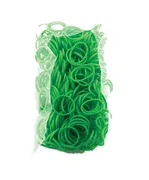 100 Stück + 5 S-Clips Elastiplay-Bänder grasgrün - Bild 1