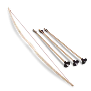 Kinder-Bogen, Eschenholz, NATUR ca.114cm +3x 1202 Pfeile - Bild 1